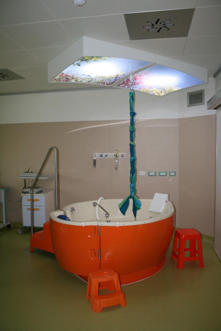 sala verde parto in acqua